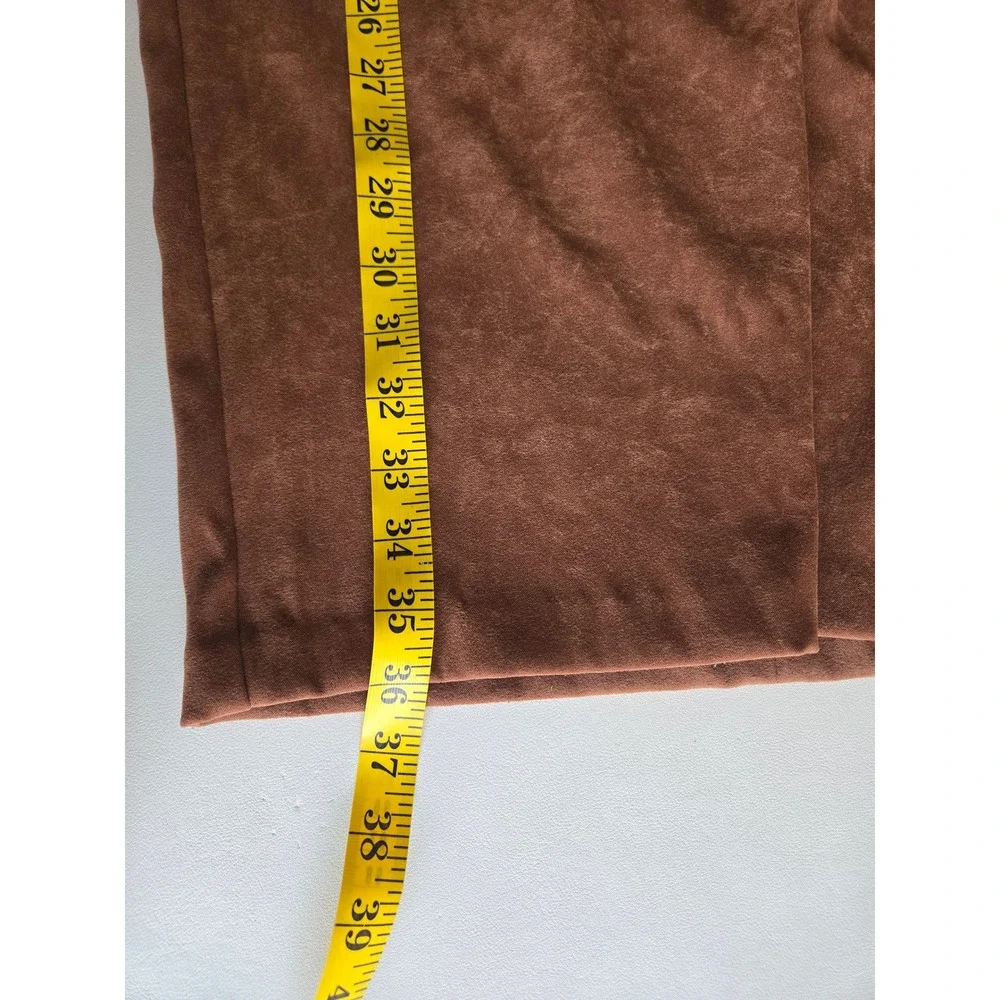 Vintage Y2K Brown Column Maxi Skirt 6 Side Slit Minimalist Fallcore Office Siren